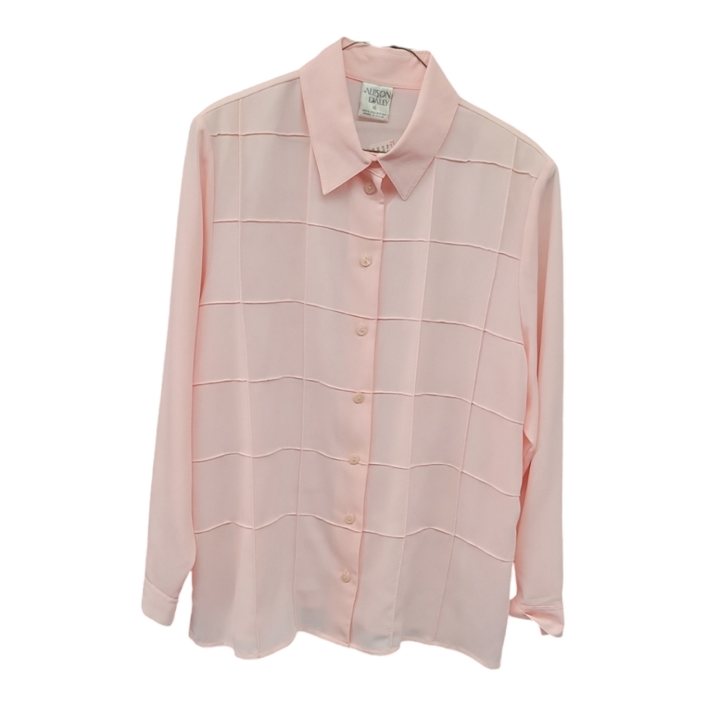 ALLISON DALEY Pink square Blouse - Size 16 NWT